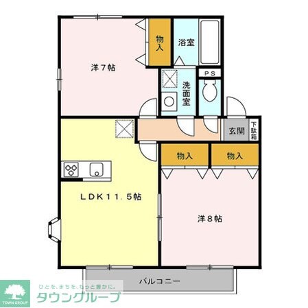 ルミエール Iの物件間取画像